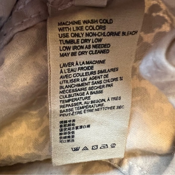 Free People Women’s Cheetah Animal Print Mini Skirt Straight Modern Boho Size 10 - Picture 9 of 10